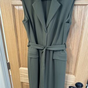Calvin Klein Green Sleeveless Jumpsuit